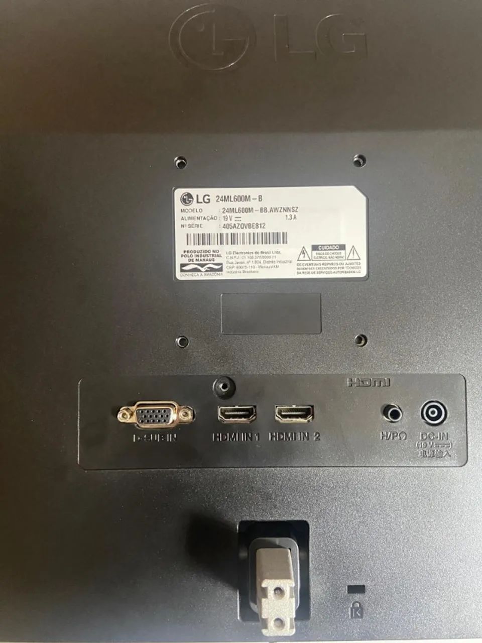 LG 24ML600M tela IPS Full HD 24 polegadas 75Hz 1ms HDMI64209366241153122