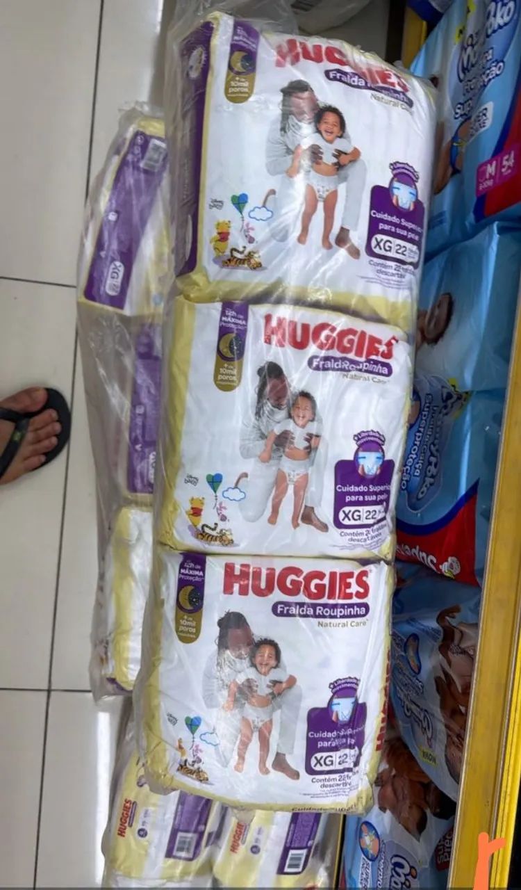 Fraudas descartáveis Huggies G XG - Foto 2