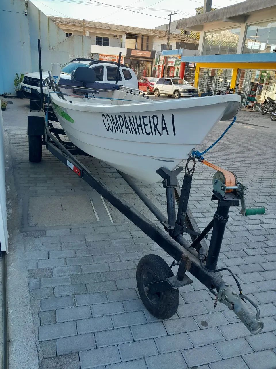 Lancha de Fibra com Yamaha 15HP - Foto 2