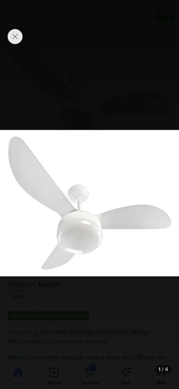 Ventilador de teto 