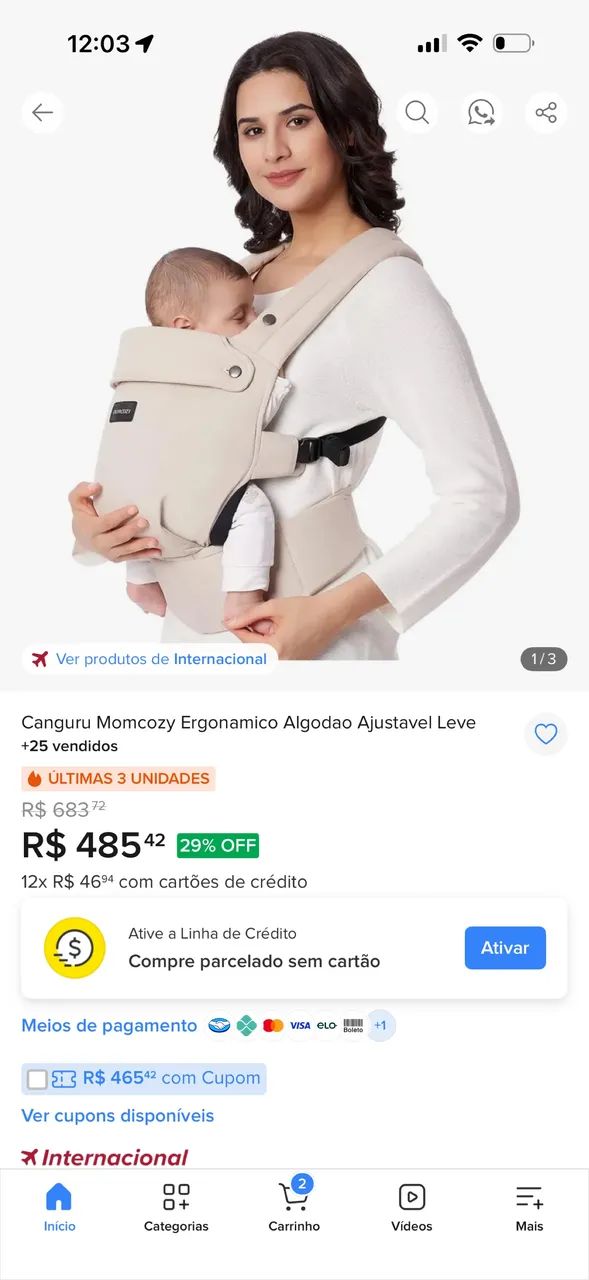 Canguru Momzozy - Foto 3