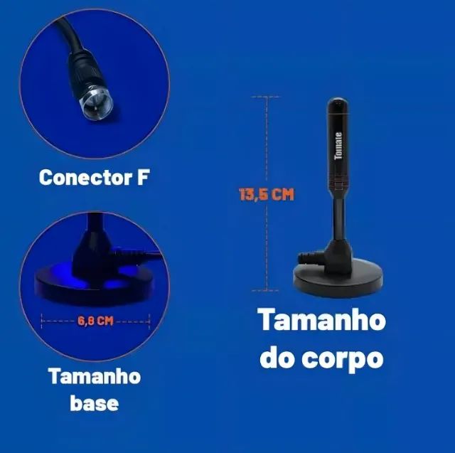 Antena Digital Hdtv Interna Externa - Tomate - Foto 4