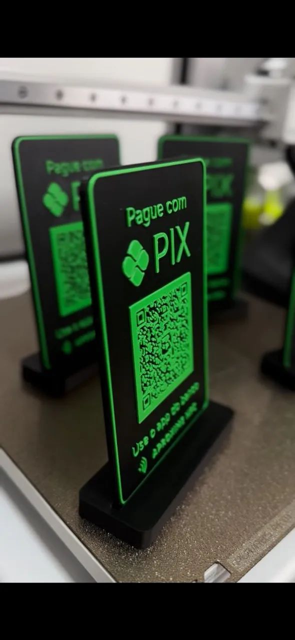 Plaquinha Pix com QR code e NFC - Foto 3