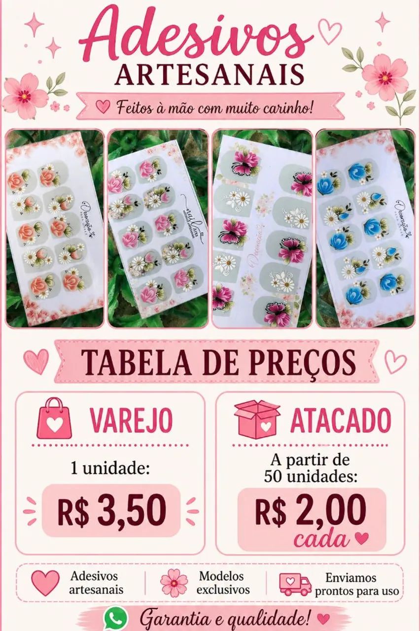 Adesivos de unhas artesanais ?