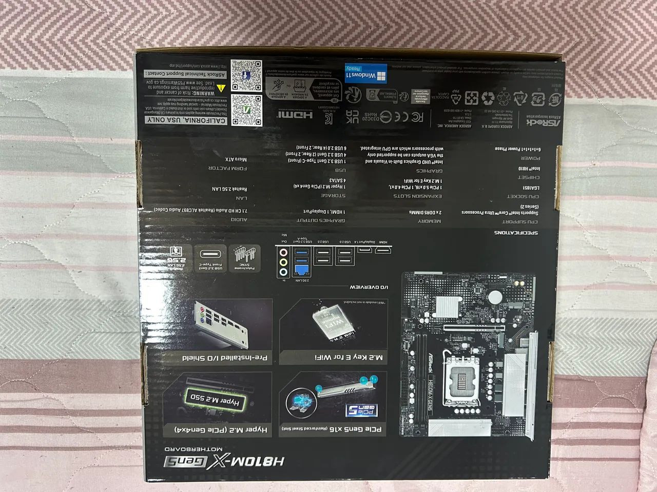 PLACA MÃE ASROCK H810M-X GEN5 - Foto 2