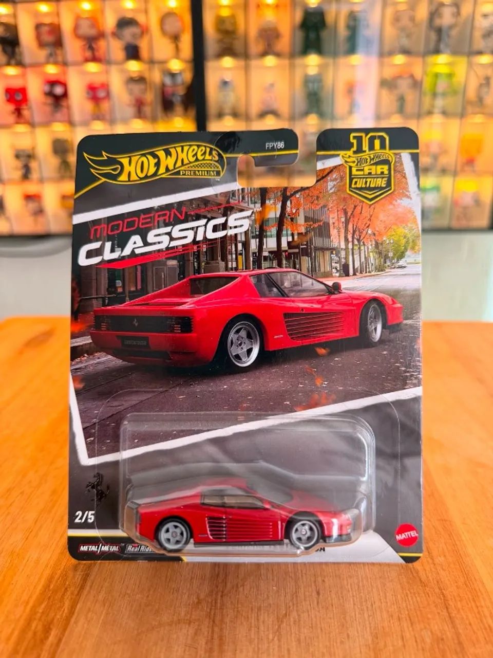 Hot Wheels Ferrari Testarossa Premium - Modern Classics - Car