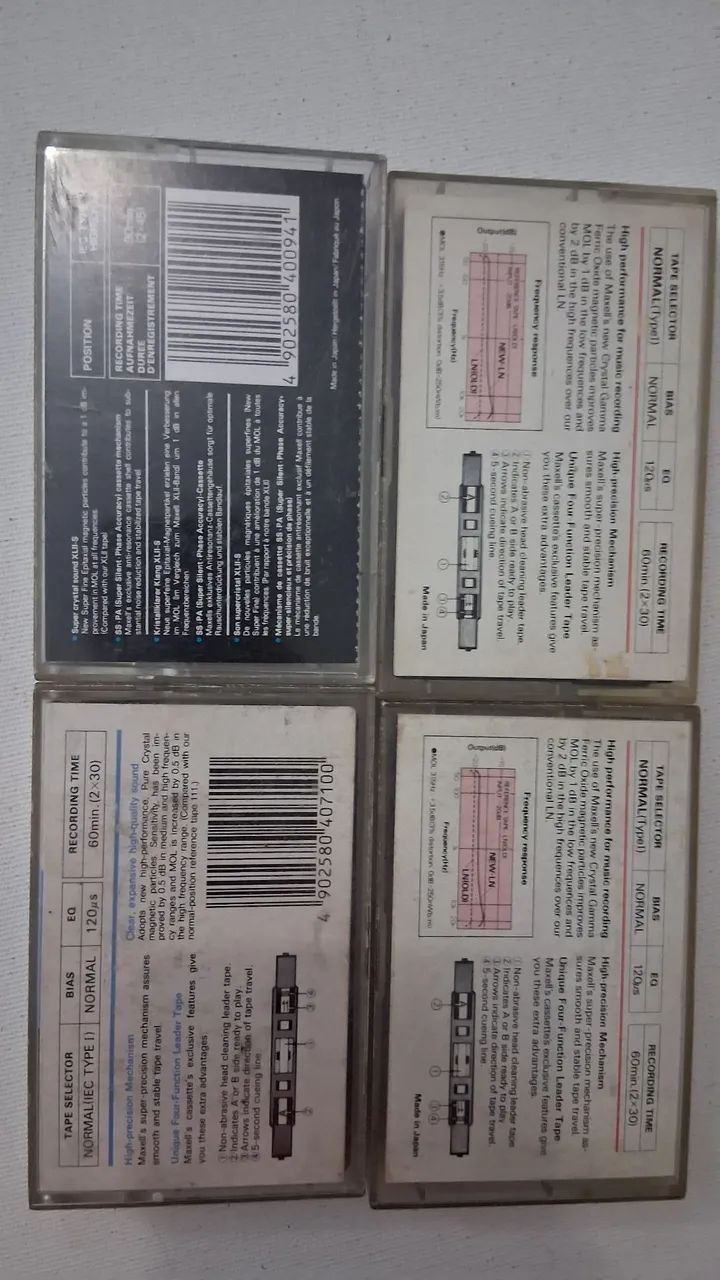 4 fitas maxell usadas  - Foto 2
