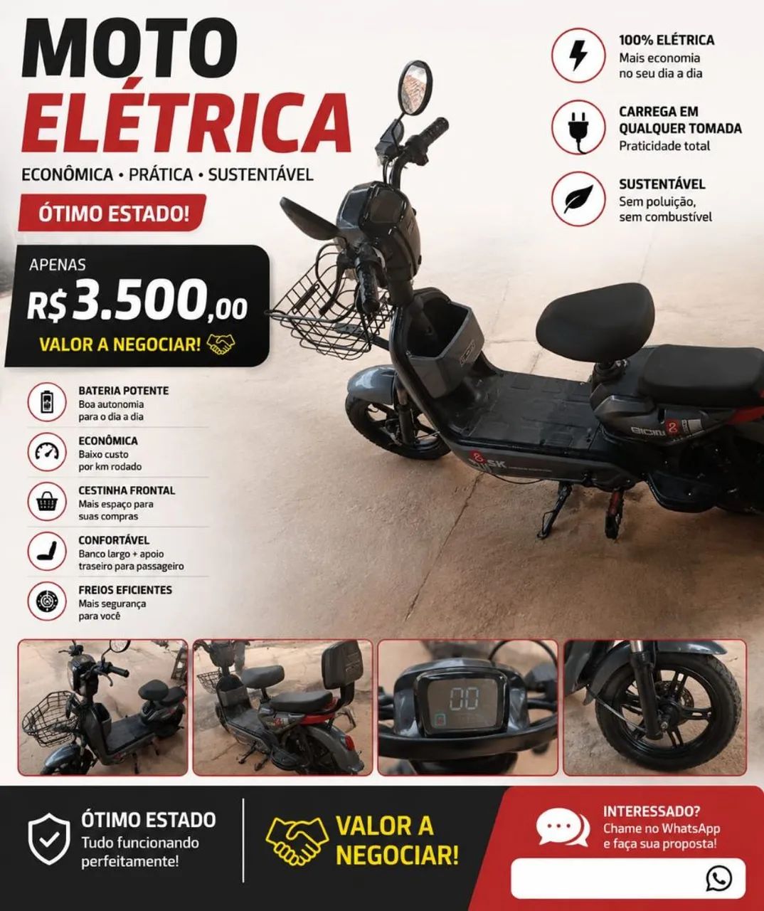 Bicicleta elétrica  - Foto 2