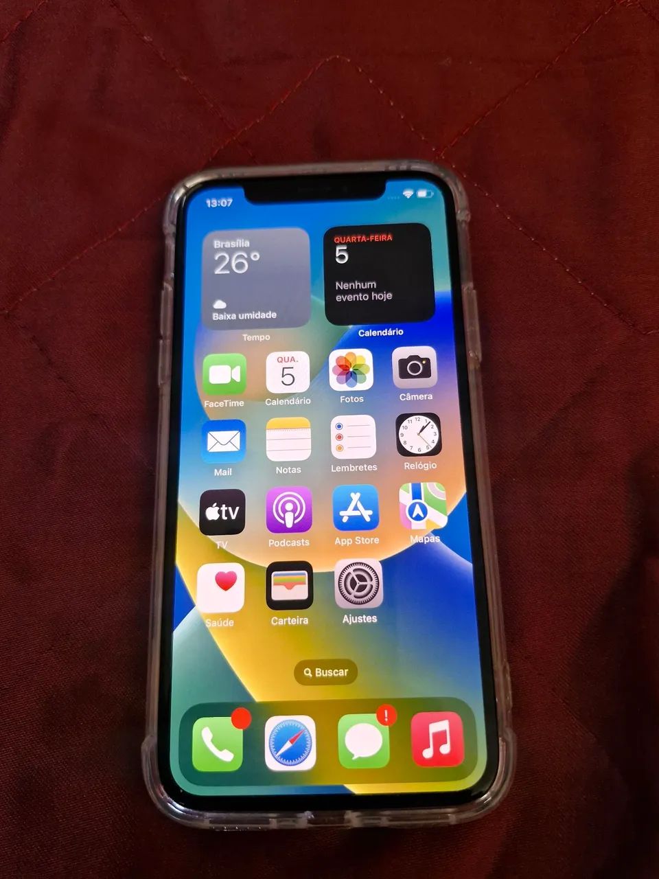 iPhone X (Branco) - Face ID Ok / Tela Impecável (Bateria 73%) - Foto 3