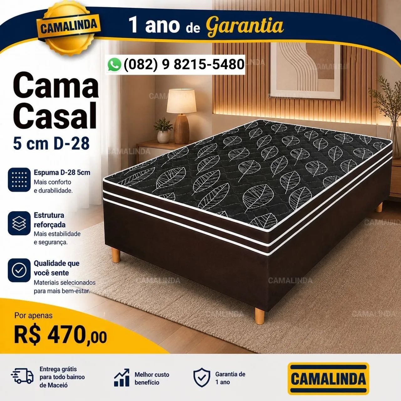 CAMAS LINDAS CONFORTÁVEL E COM PREÇOS ESPECIAIS. - Foto 4