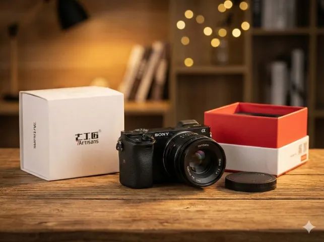 Lente 7Artisans 35mm f/1.4 Sony E-Mount - Ultra Clara, Manual e na Caixa - Foto 3