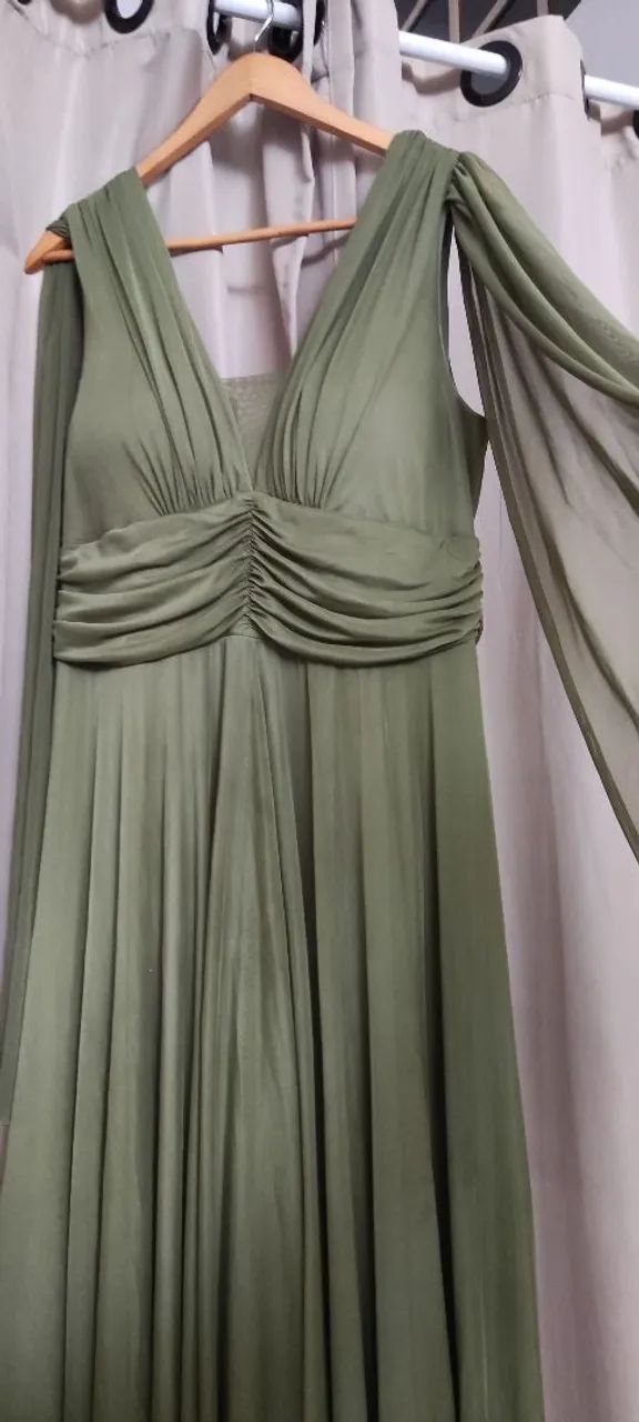 Vestido verde oliva  - Foto 2