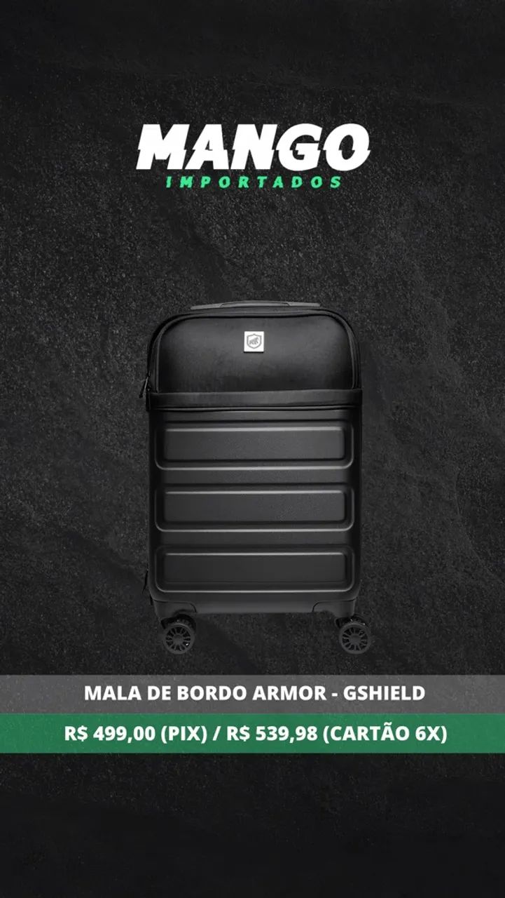 Mala de Bordo Armor Gshield Preto  - Foto 4