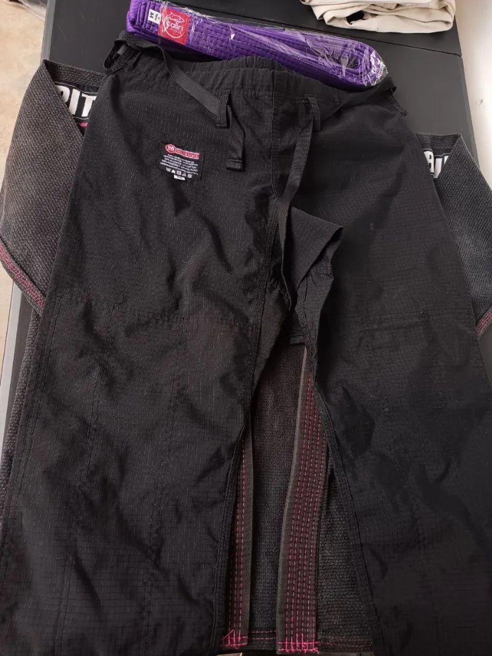 Kimono pitbull calça a0 usado Jiu-Jitsu  - Foto 5