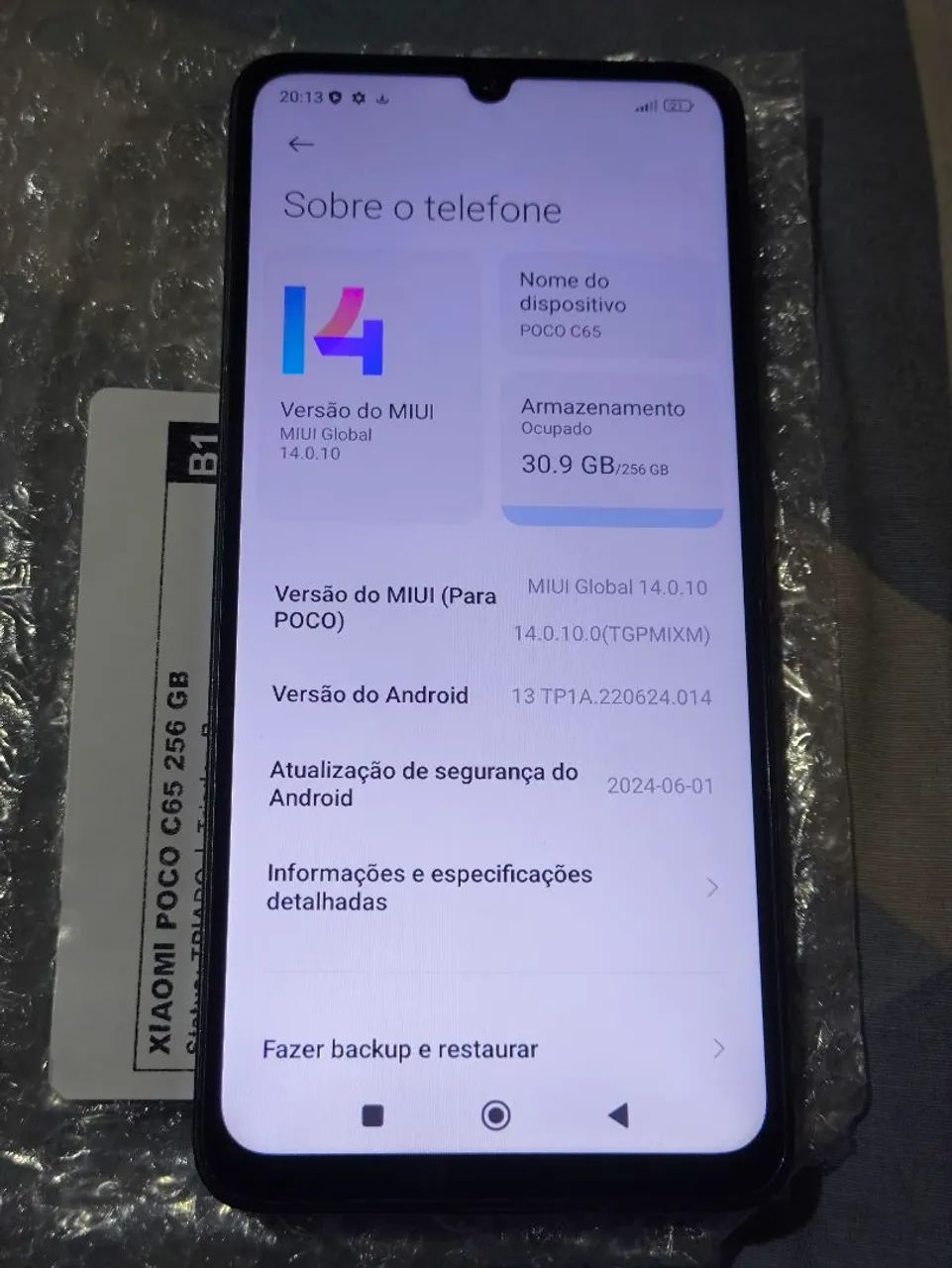 Xiaomi poco c65 256gb 12 de ram  - Foto 3