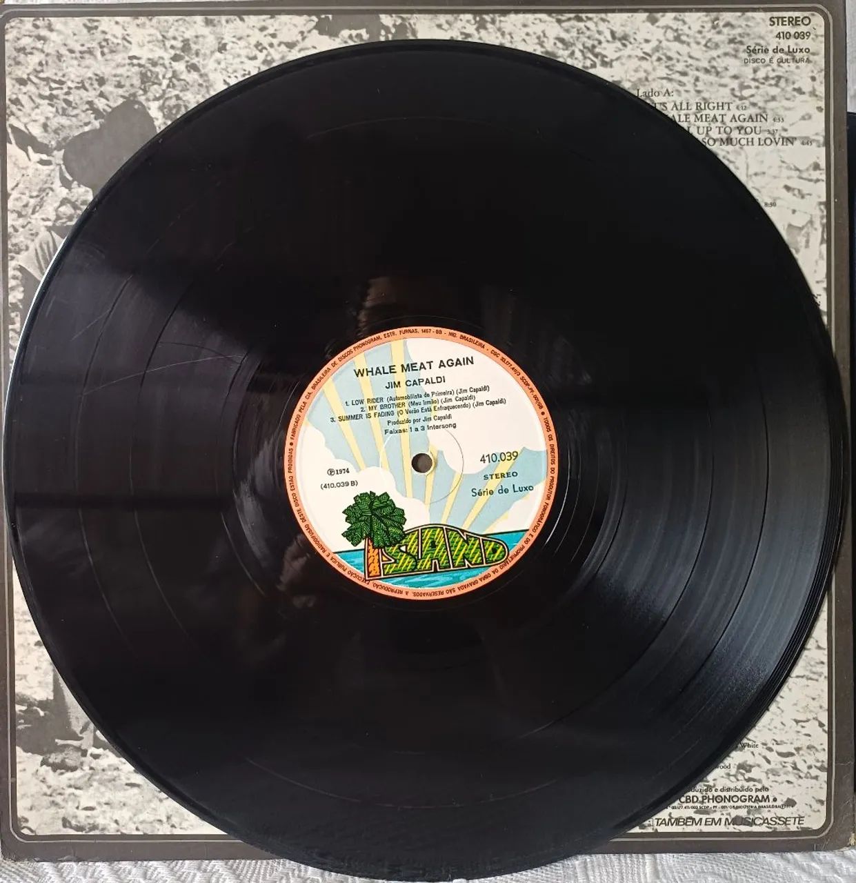 Lp/vinil: Jim Capaldi "Whale Meat Again" - Foto 4