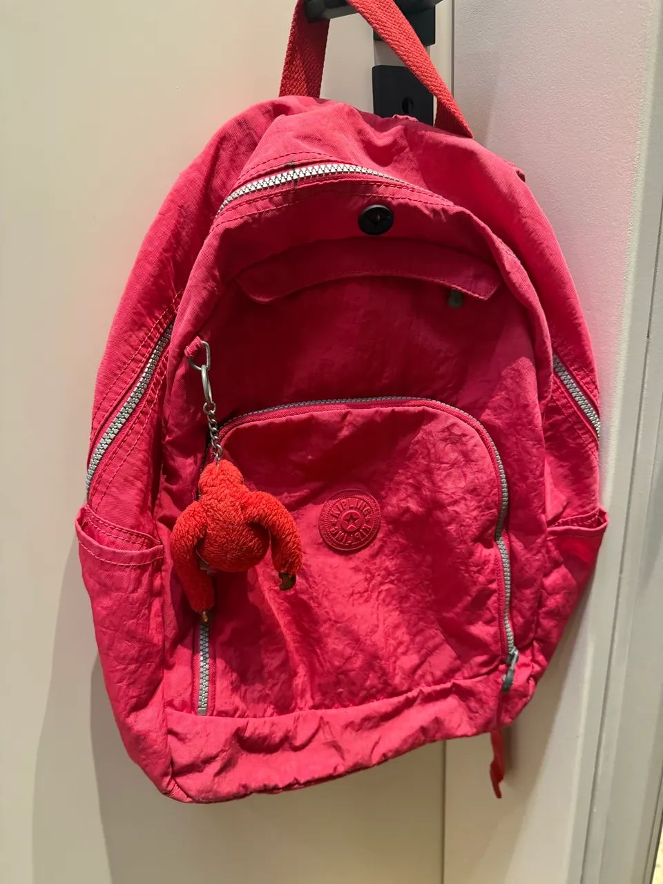 Mochila Kipling Vermelha/Rosa - Foto 4