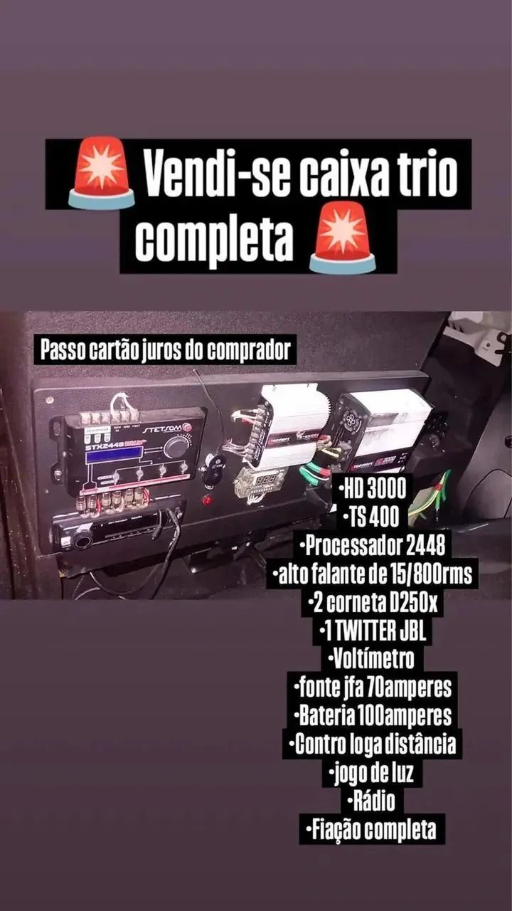 Caixa trio completa  - Foto 2