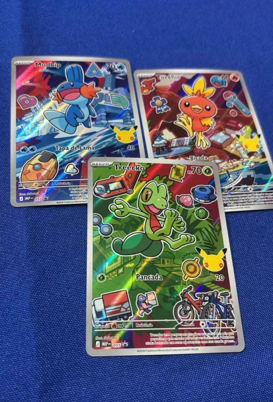 Cartas pokemon trio de hoenn troca ou venda