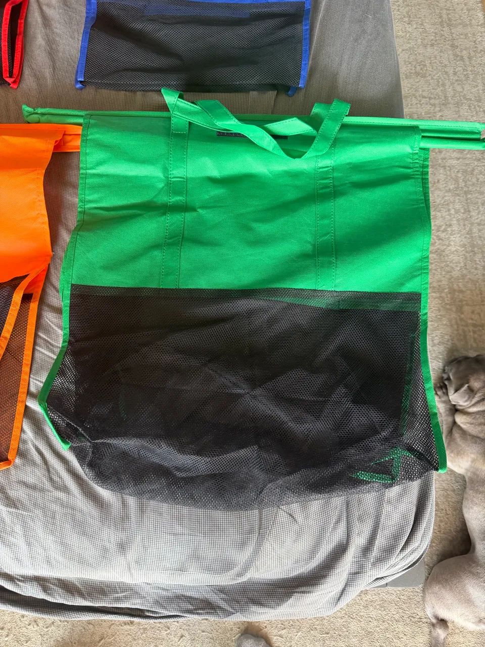 Kit com 4 Bolsas Ecológicas para Carrinho de Supermercado - Reutilizáveis e Dobráveis - Foto 5