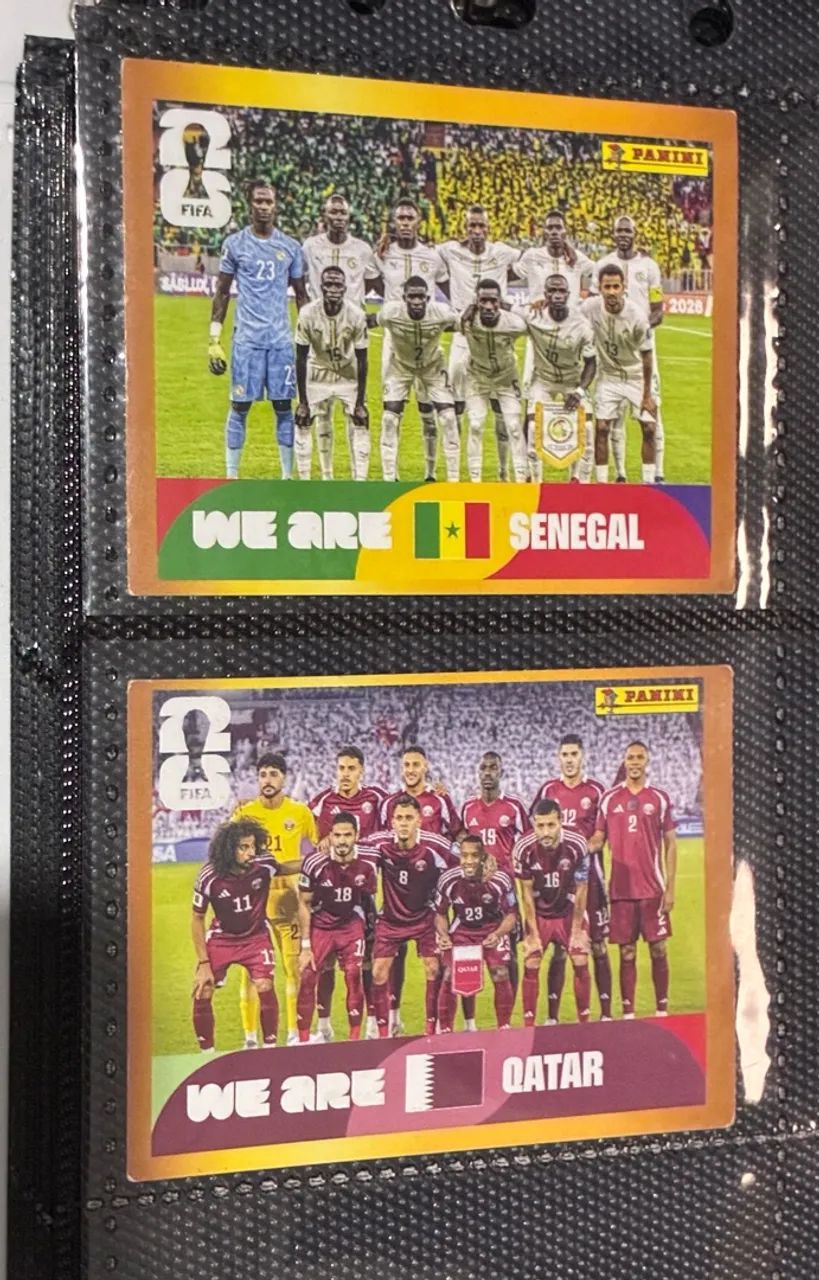 2 Figurinhas Copa 2026 Mc Donalds QAT13 SEN13