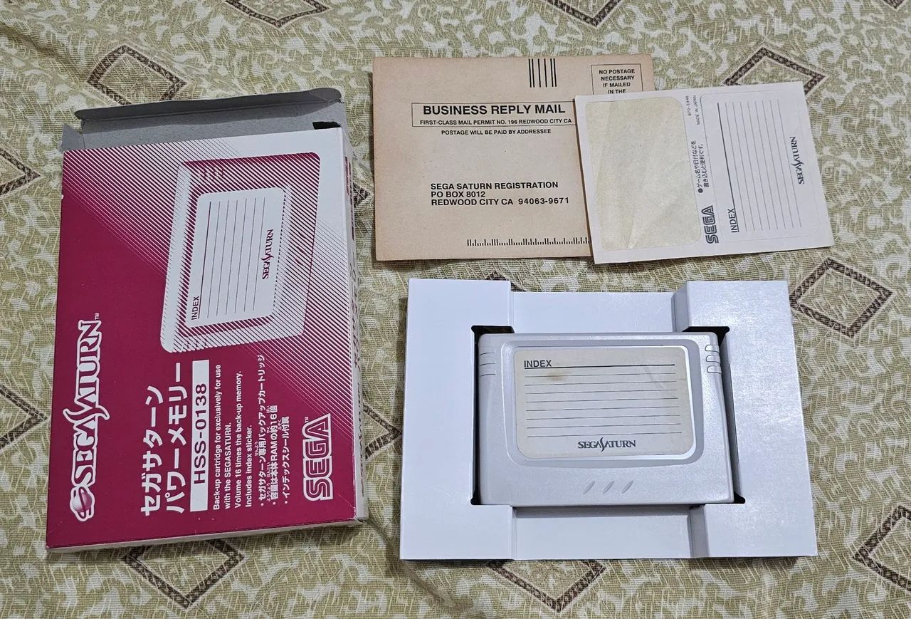 Cartucho Memória Backup Sega Saturn 