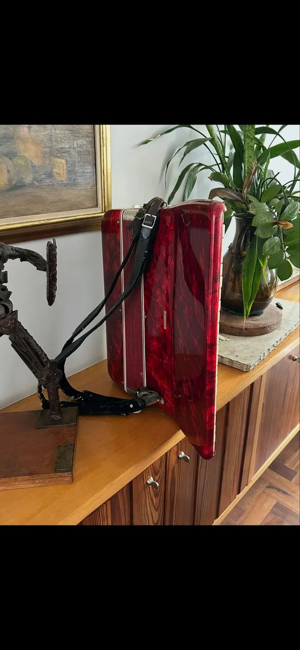 PAOLO SOPRANI ACORDEON LINDO 80 BAIXOS  PRECISA AFINAR - Foto 6