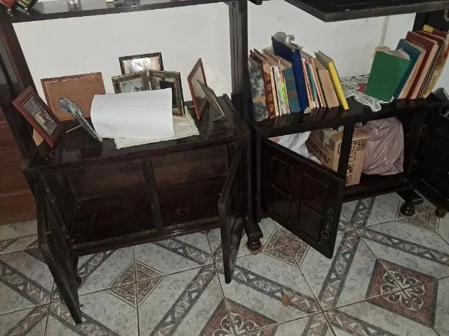 Estante de madeira  maciça Antiga  - Foto 3