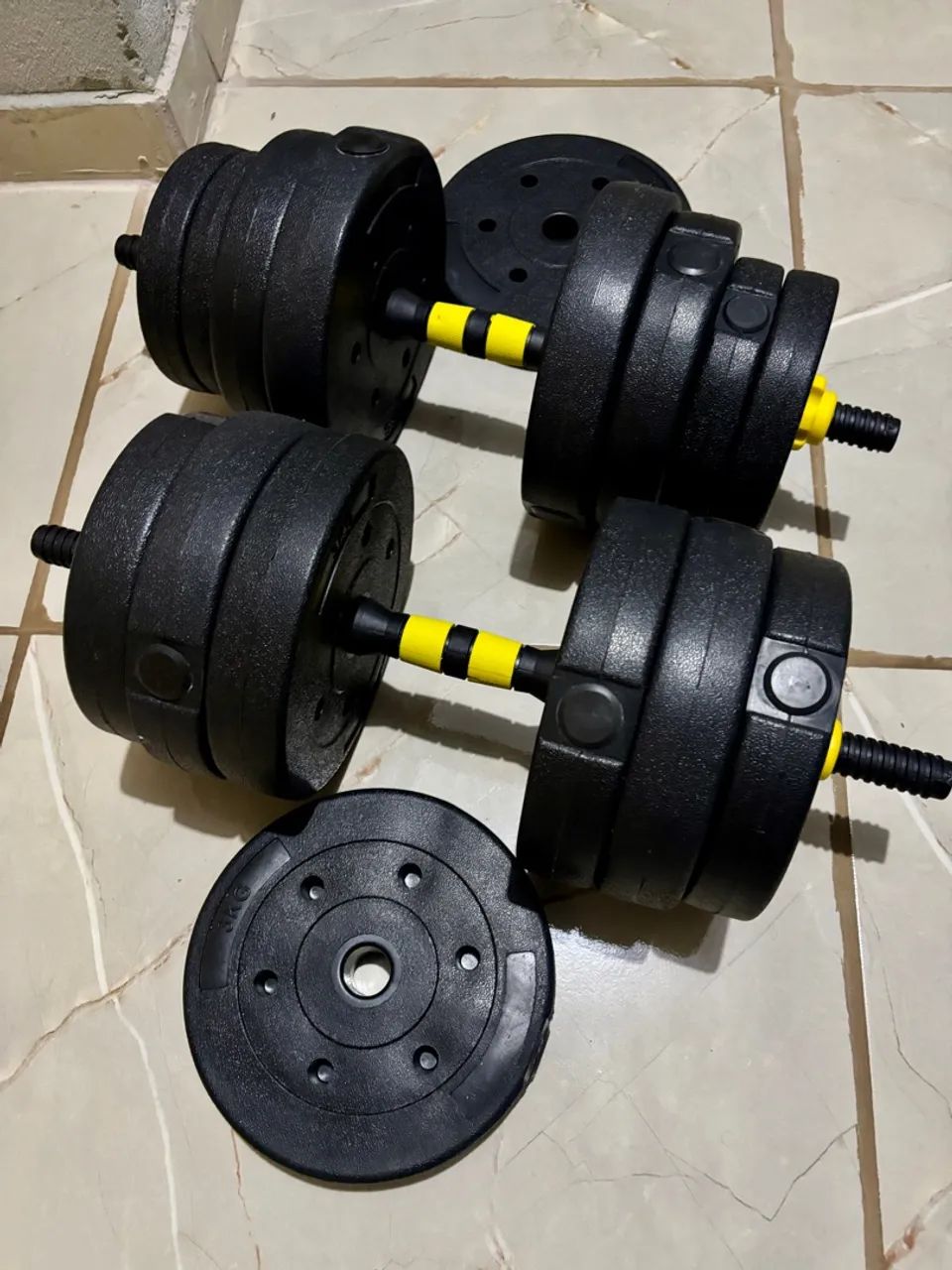 Kit Halteres 3 em 1 40kg - Foto 2