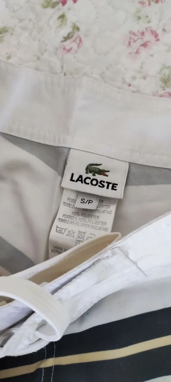 Bermuda Masculina Lacoste Original Tamanho P - Foto 2