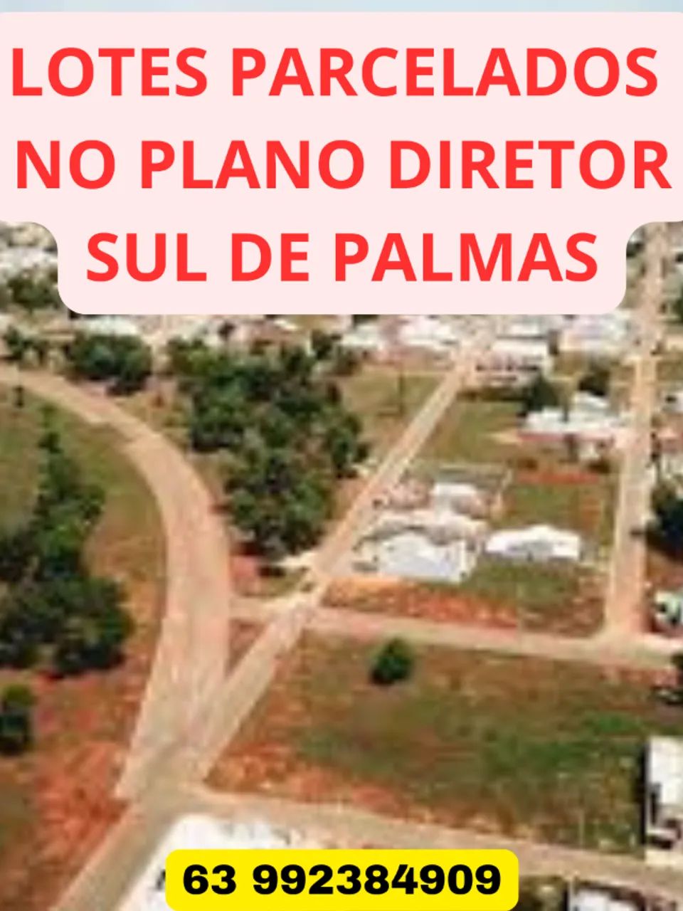LOTES PARCELADOS NO BOLETO DENTRO DO PLANO DIRETOR SUL DE PALMAS