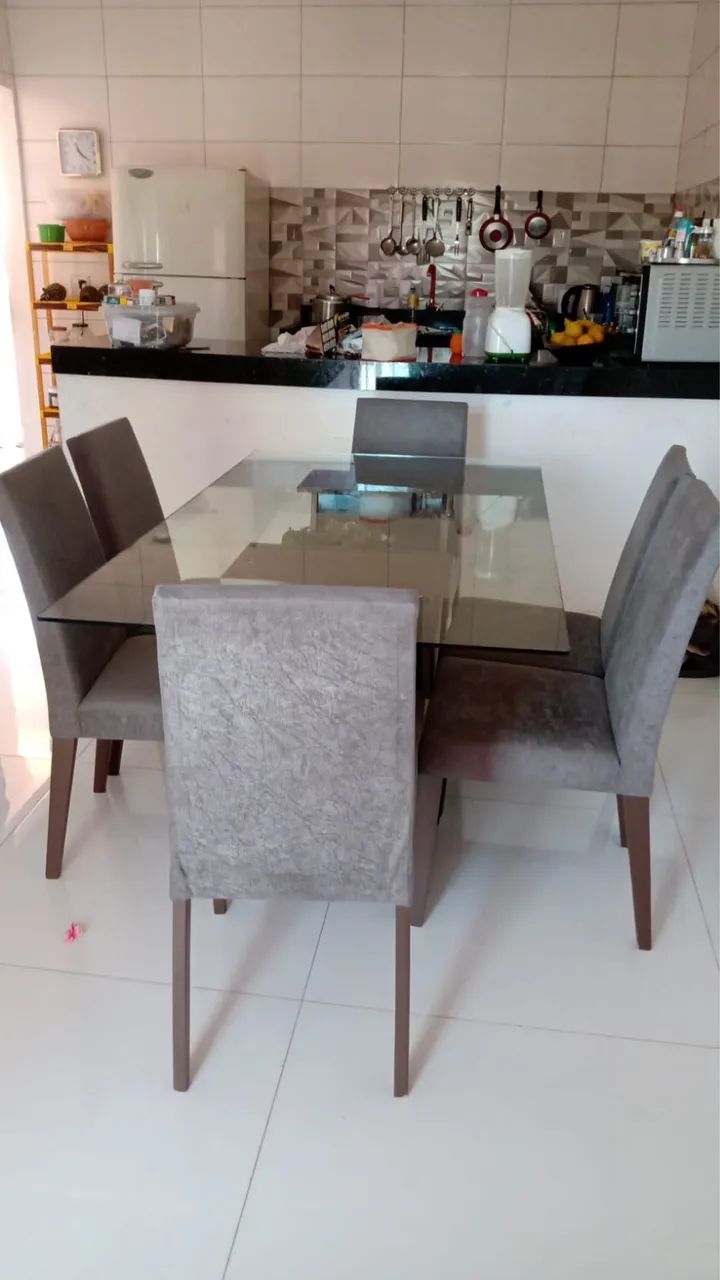 Mesa de vidro com 6 poltronas  - Foto 3