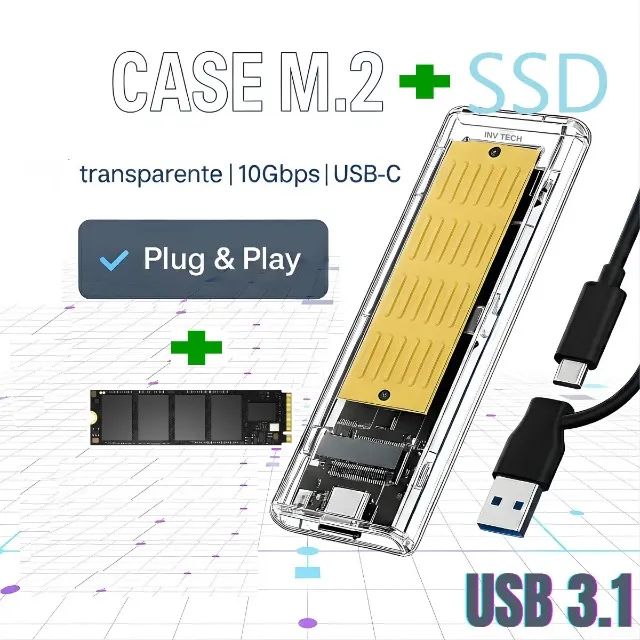 Case Ssd M.2 Nvme com ssd 512GB