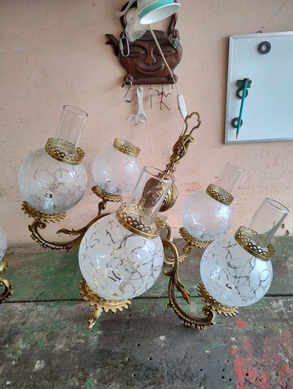 LUSTRE DE TETO DE 5 BRAÇOS - Foto 3