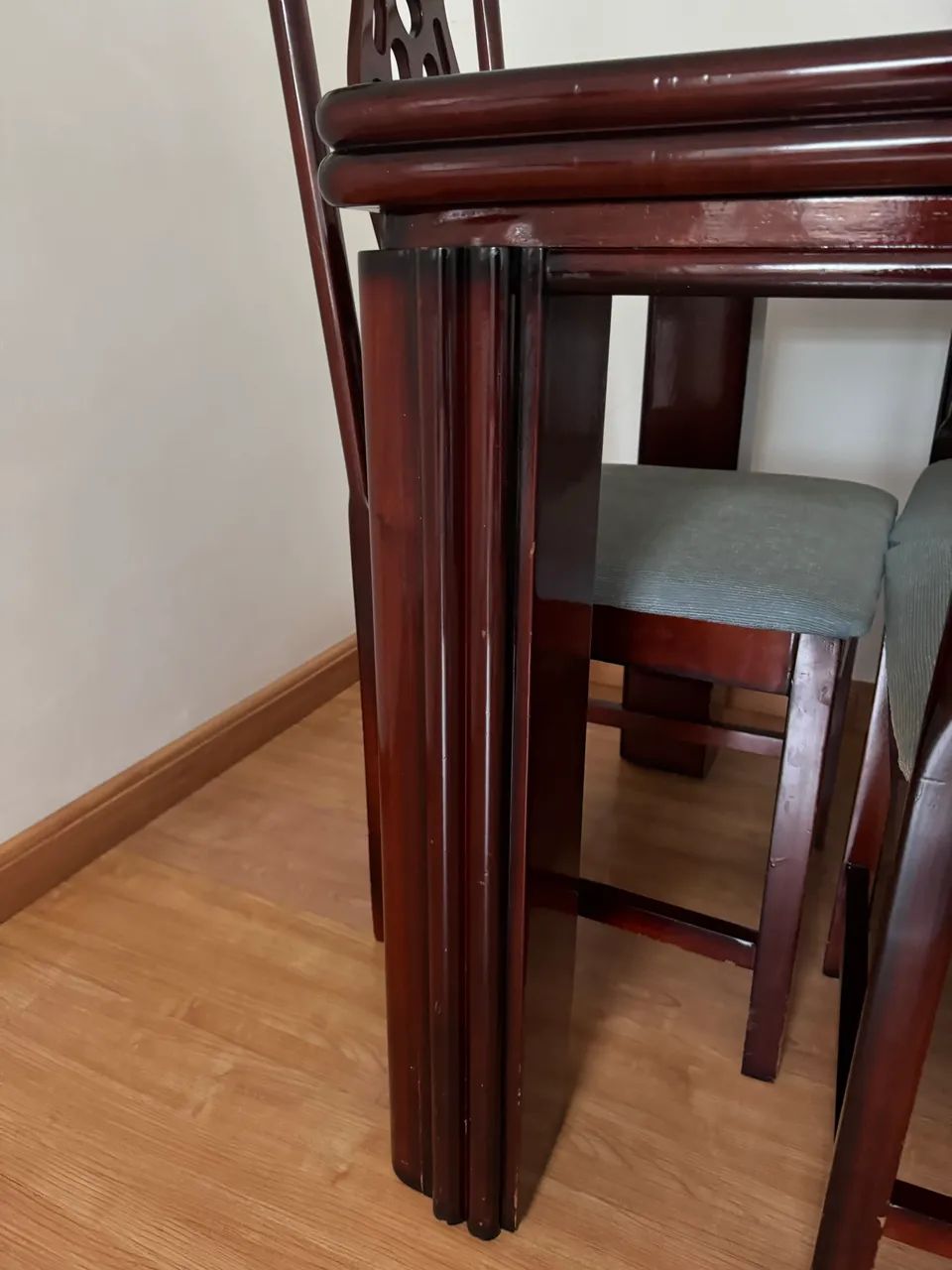 Mesa jantar com 6 cadeiras 1, 60 x 90 cm 
