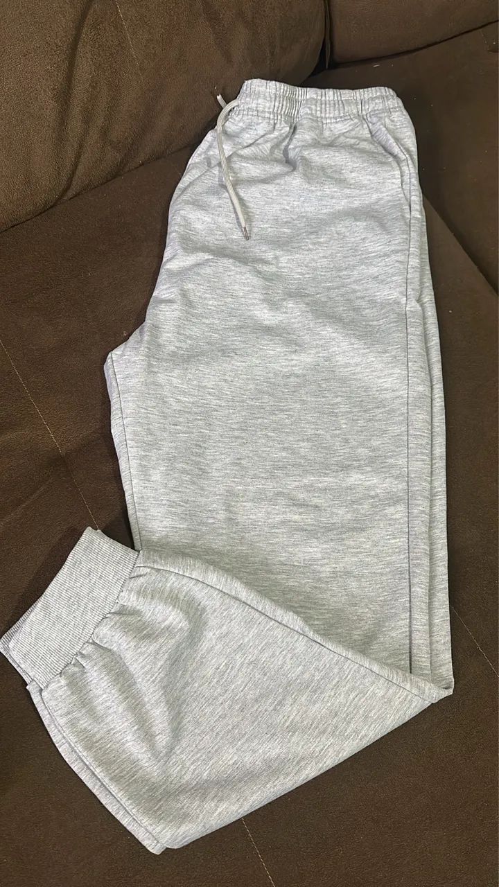 Calça moletom básica cinza  - Foto 3