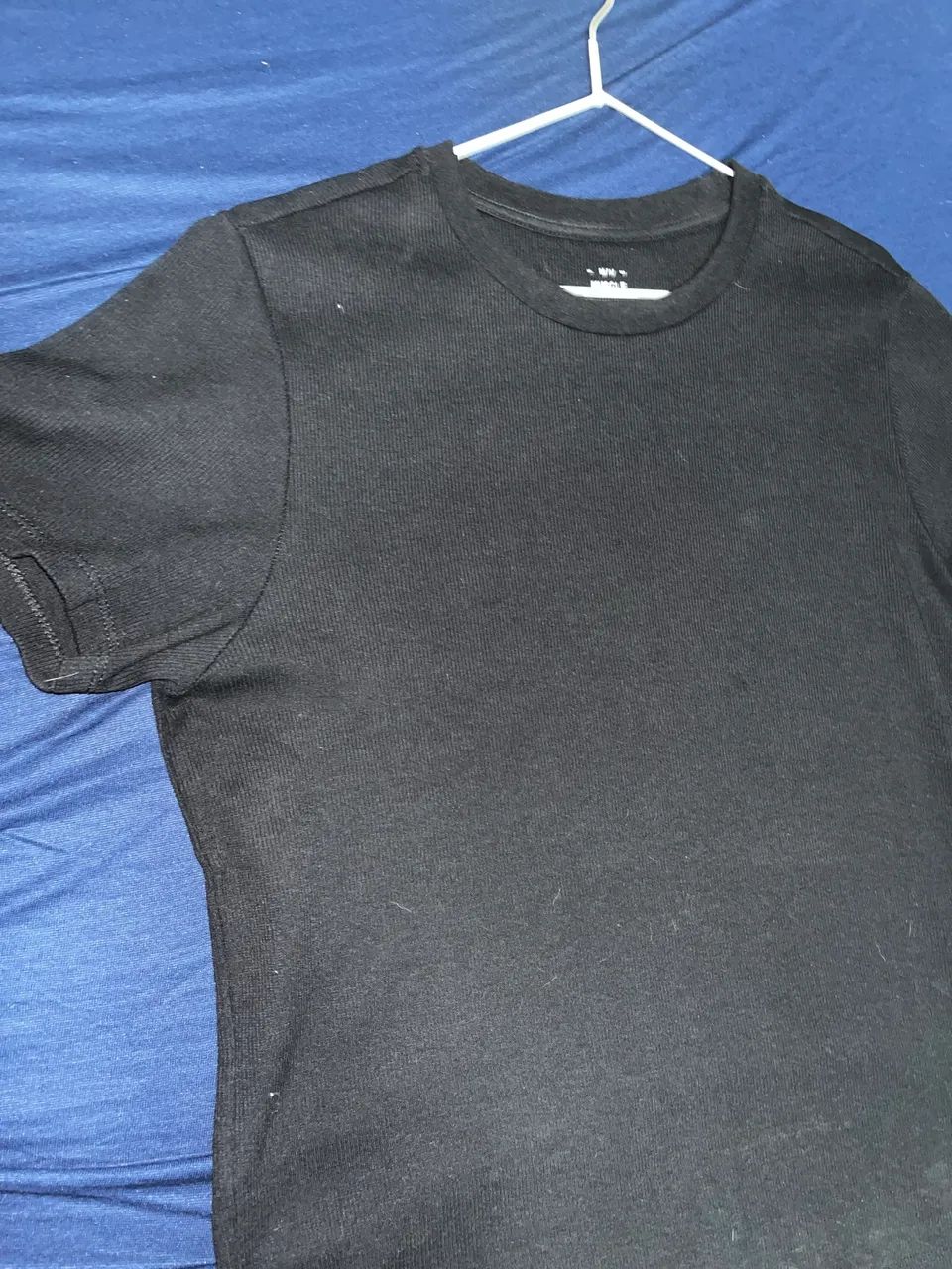 CAMISA PRETA CANELADA M