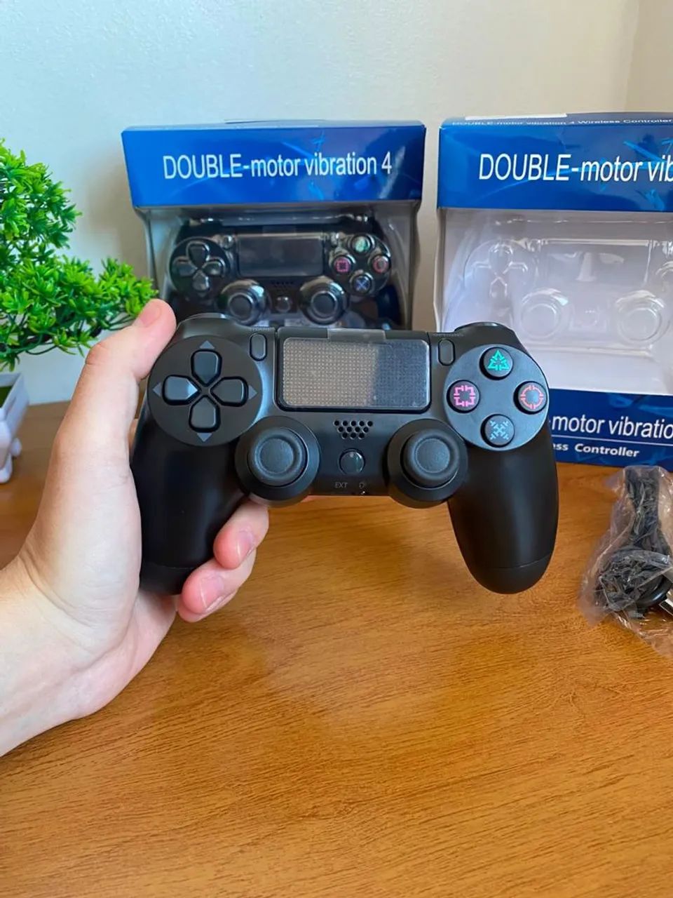 Controle sem fio joystick Bluetooth para PS4
