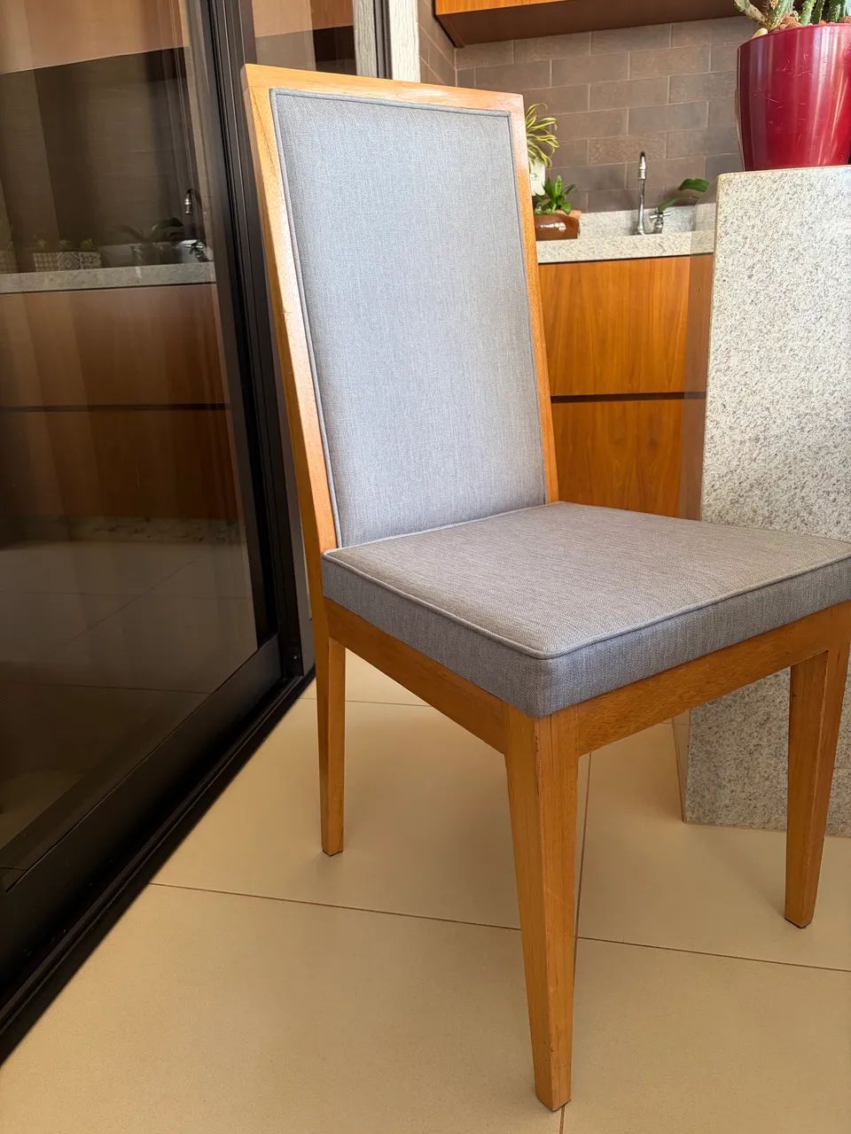 Conjunto 8 cadeiras para mesa de jantar