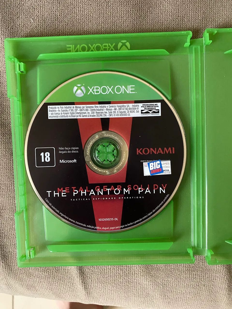 Metal Gear solid the phantom Pain XBOX