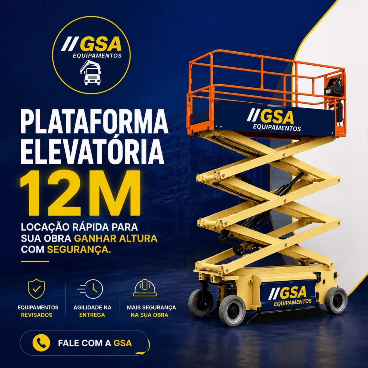  PLATAFORMAe ELEVATÓRIA TESOURA - LOCAÇÃO 