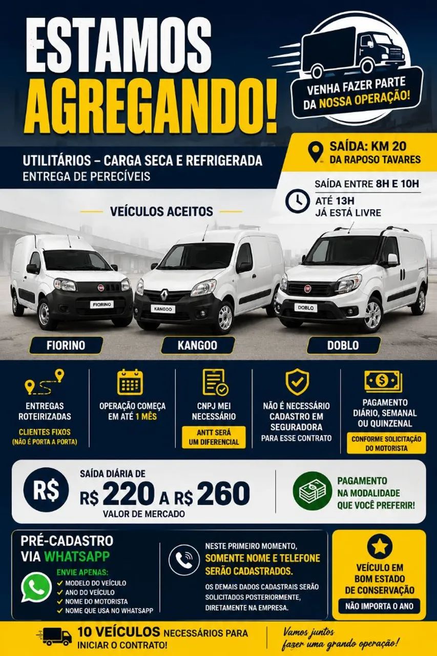 Agregamos utilitários