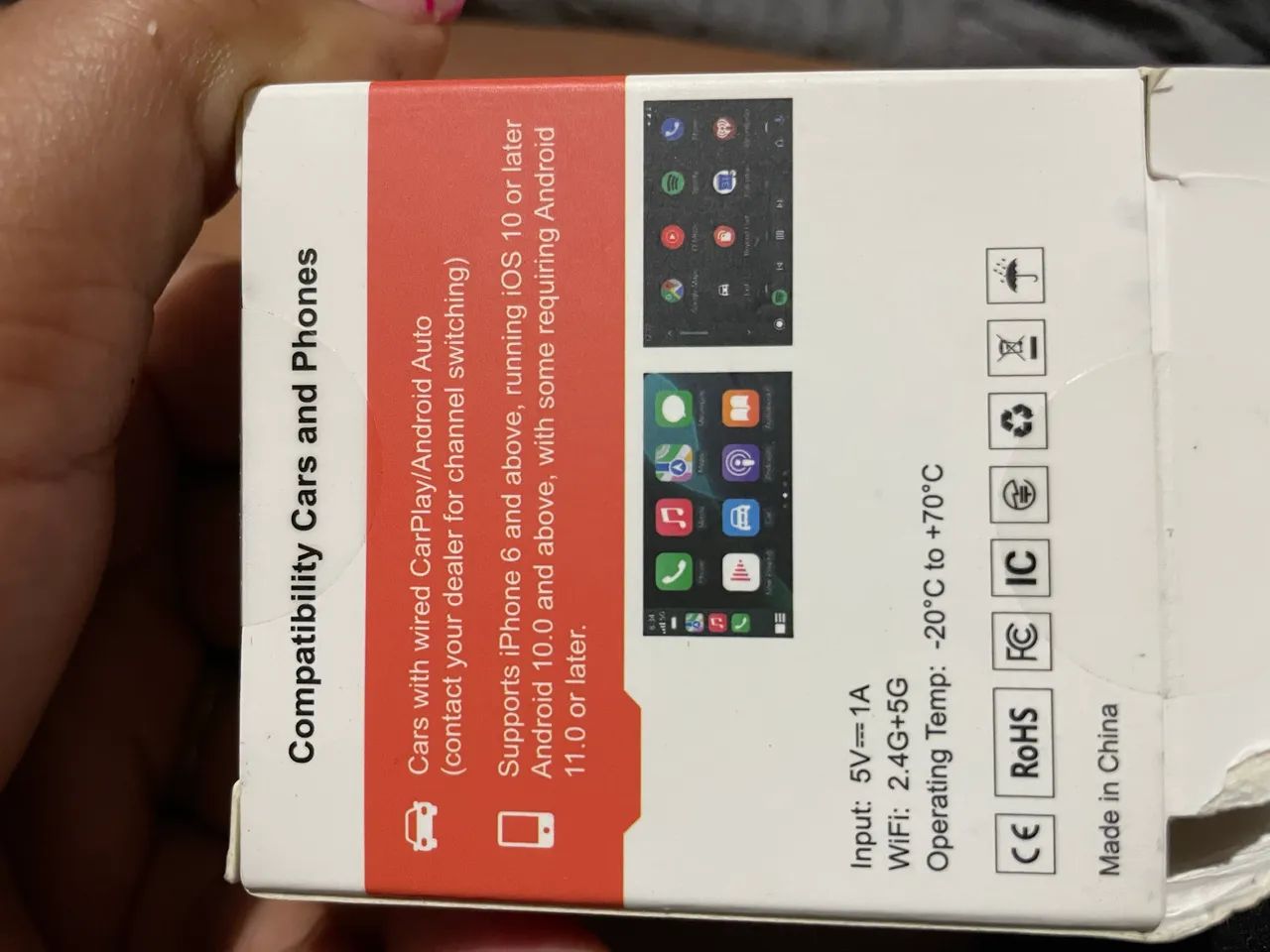 Adaptador wireless para CarPlay e Android auto - Foto 2