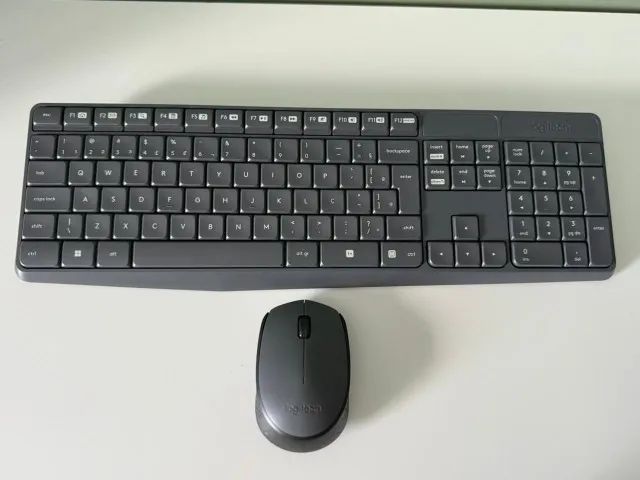 KIT TECLADO E MOUSE SEM FIO LOGITECH MK235 - Foto 3