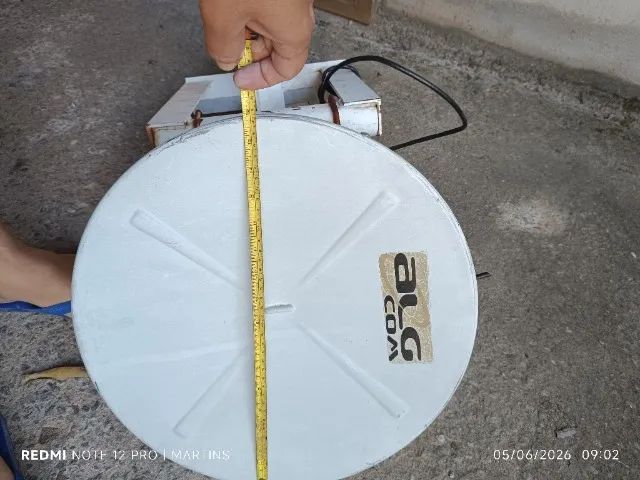 1 Antena Algcom Blindade de 22dBi 40cm Usada