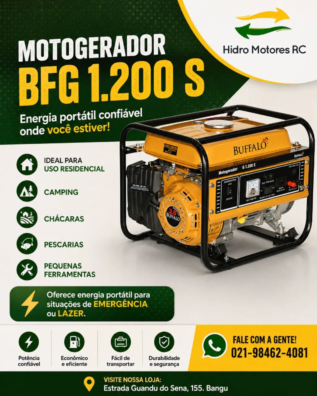 GERADOR BFG 1.200 S