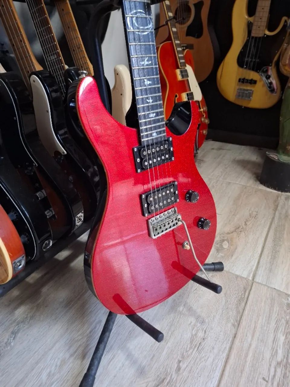 Guitarra PRS orianthi red sparkle Tunada - Foto 3