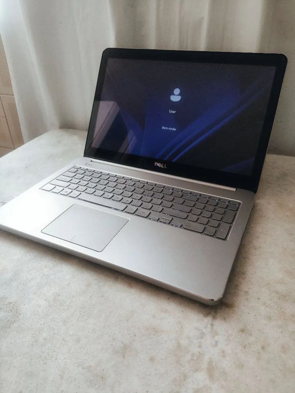 Notebook Dell i5 touchscreen em metal bateria boa teclado iluminado  - Foto 2