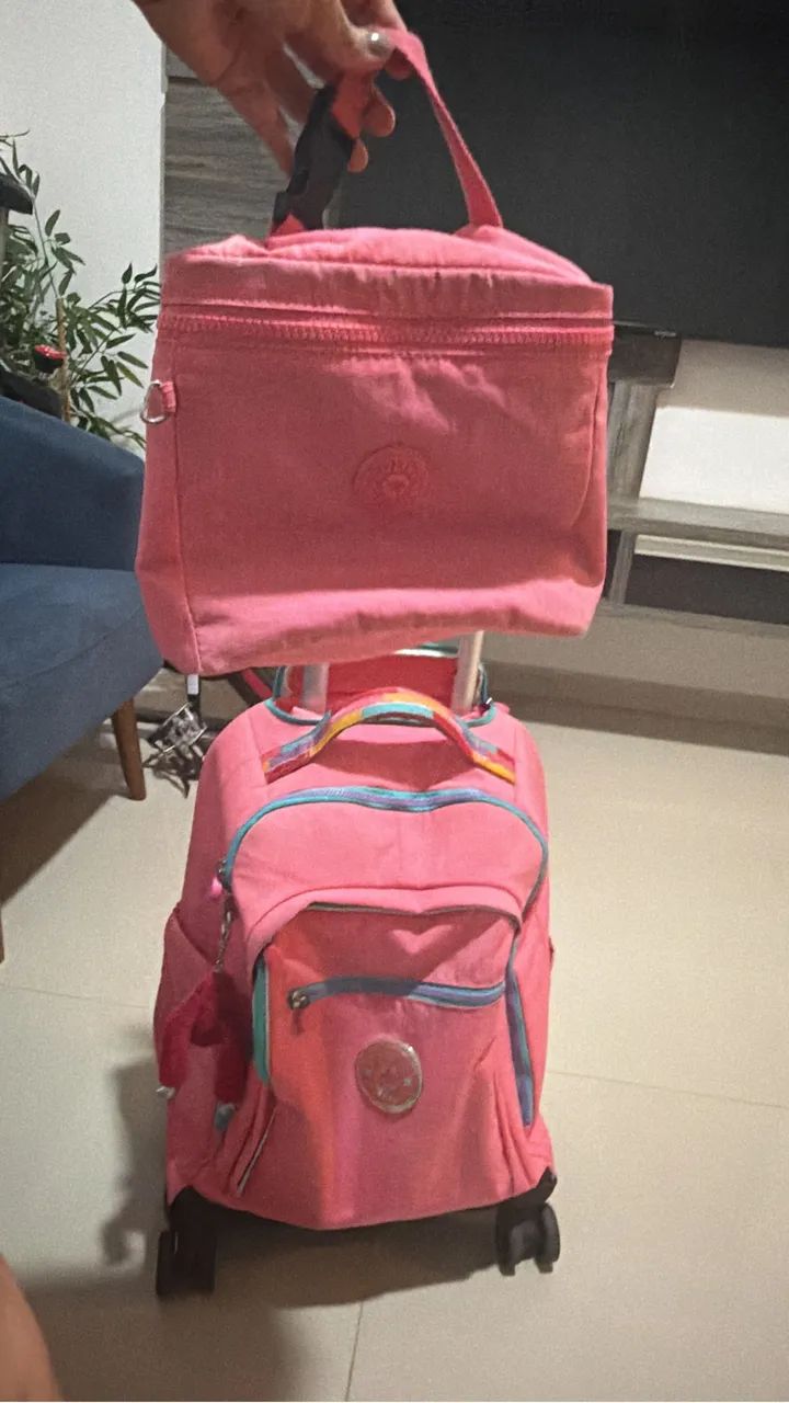 Vende-se Mochila Kipling Original modelo New Zea cor pink  - Foto 2