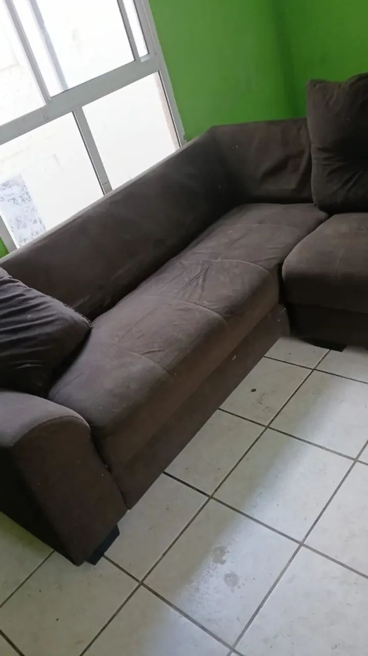 Sofá de Canto Completo e Modular (5 Lugares) - Marrom Camurça - Foto 6